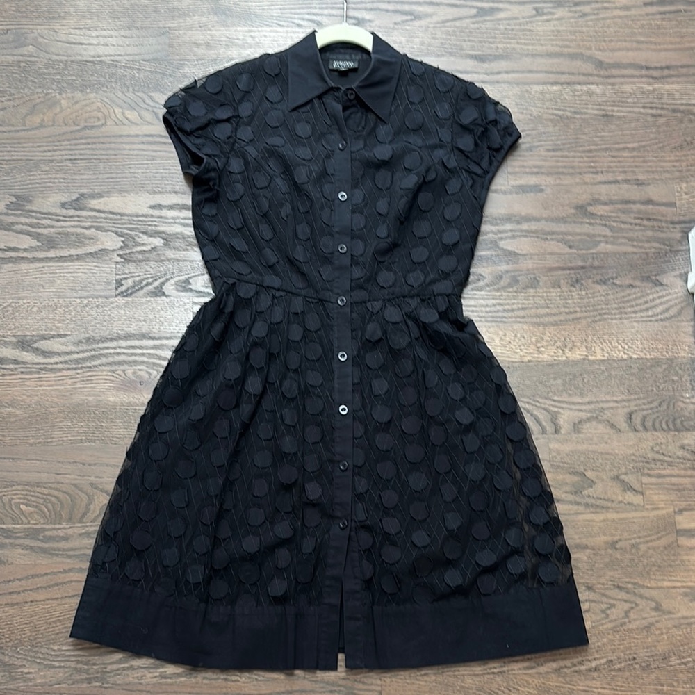 Adrianna Papell Black Midi Dress